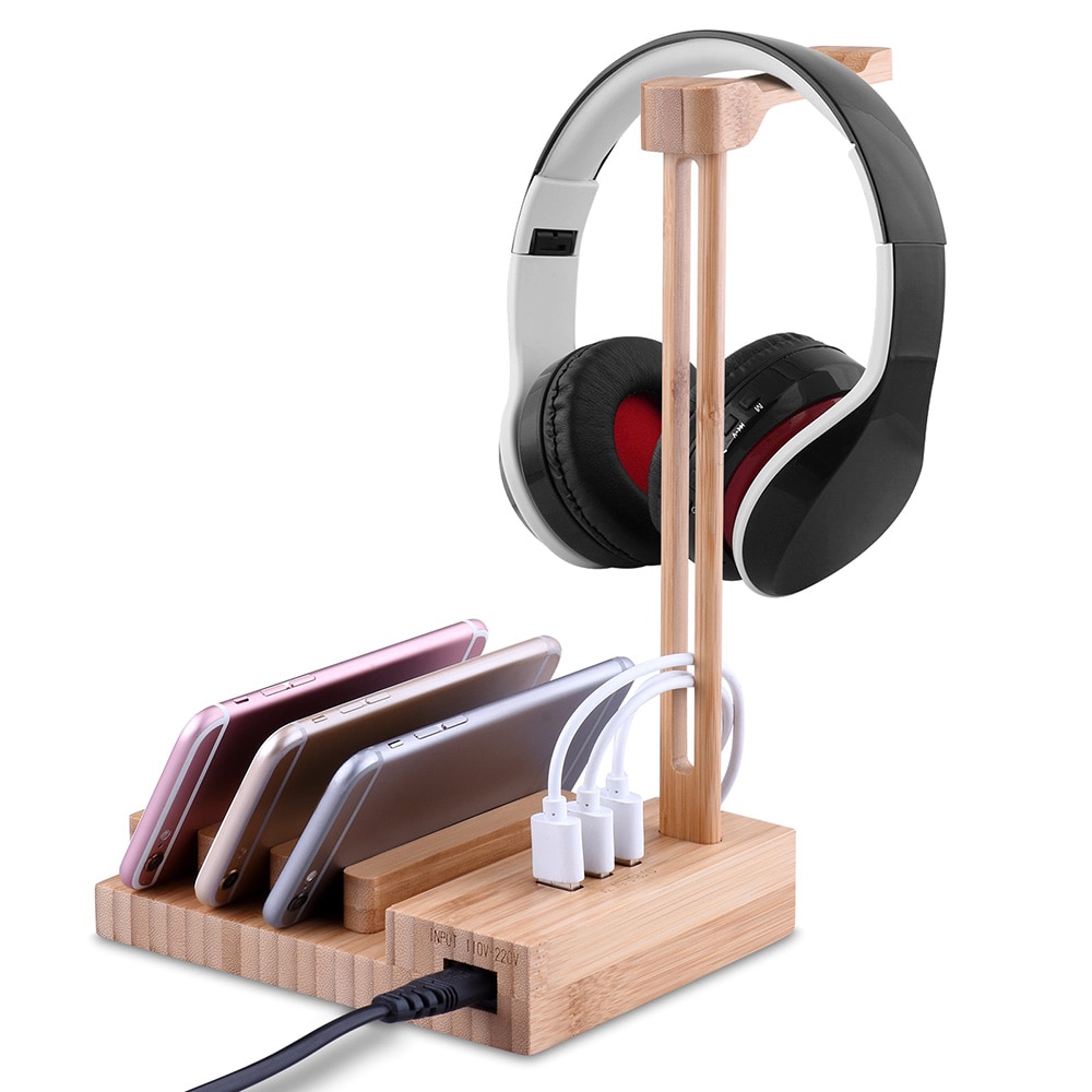 Light Weight Wooden Headphone Holder Stand